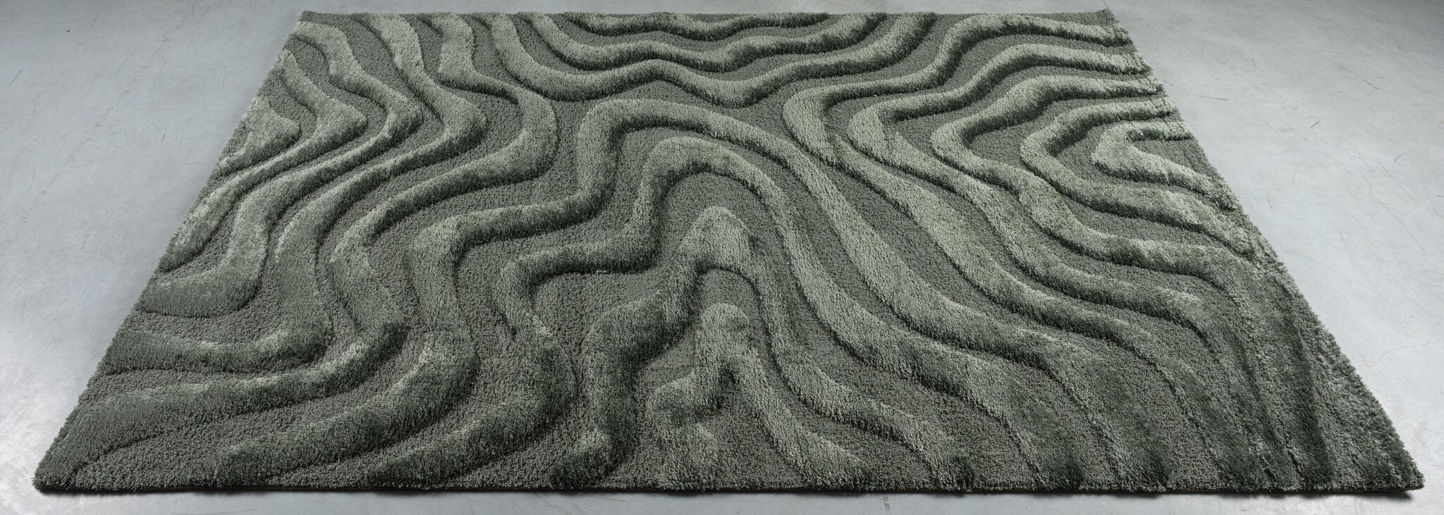 Cleo Topography Green Rug
