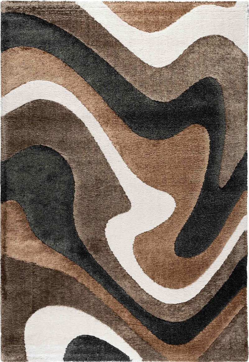 Dune Liquid Swirl Grey Rug