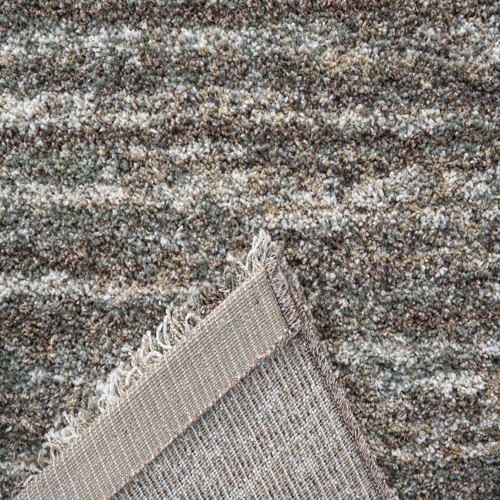 Mehari Heathered Plain Green Rug