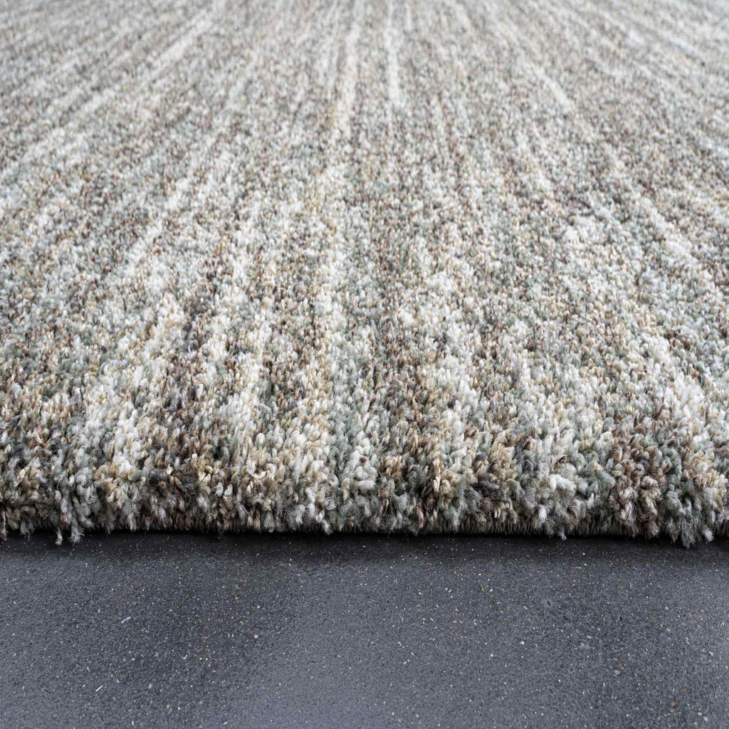 Mehari Heathered Plain Green Rug