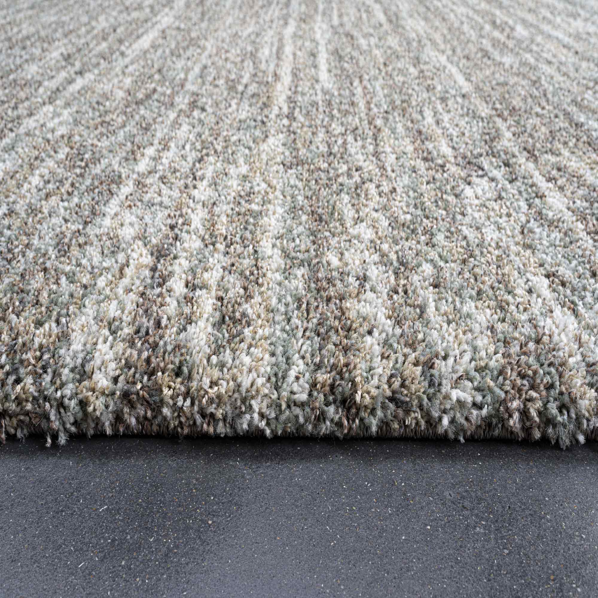 Mehari Heathered Plain Green Rug