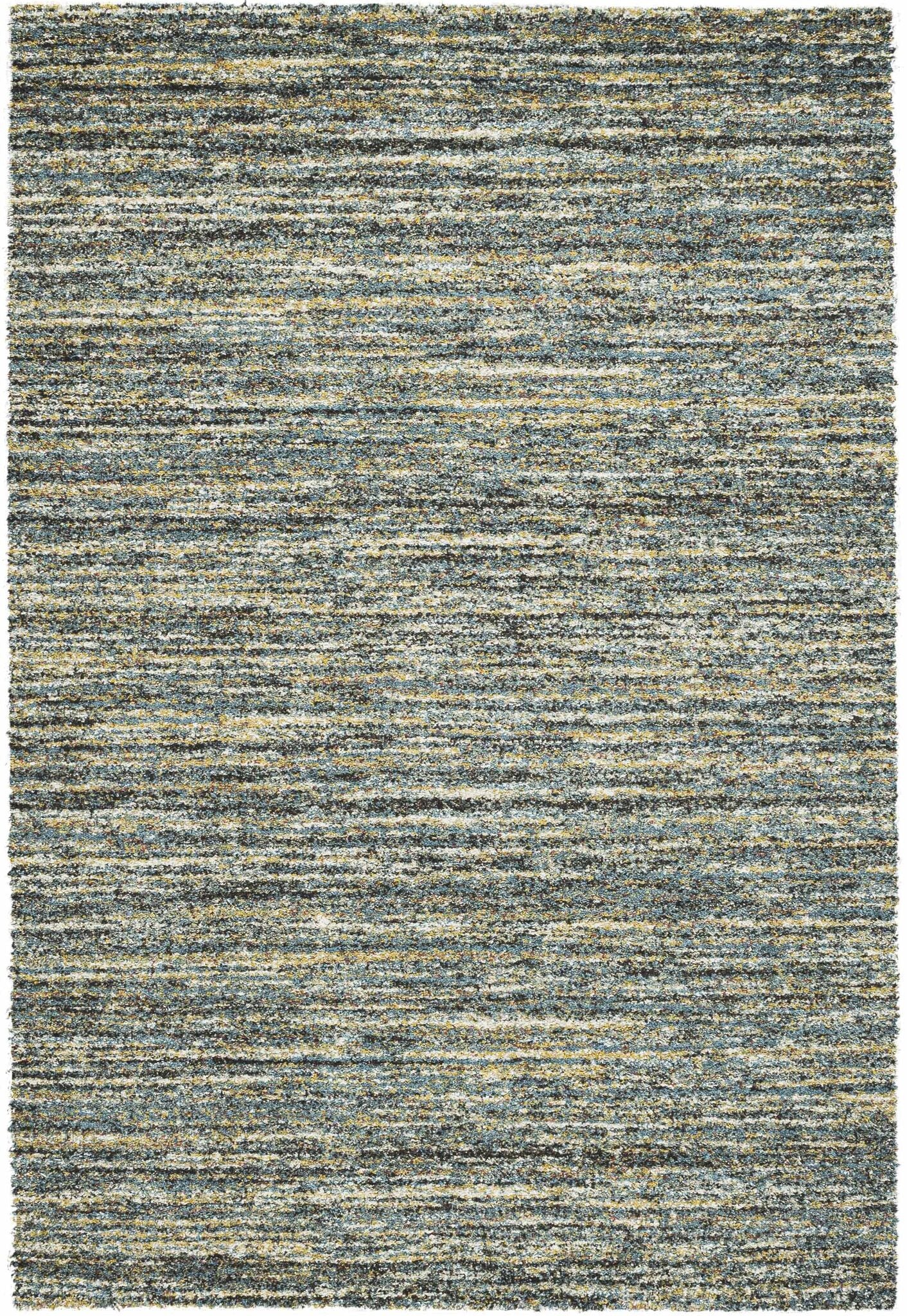 Mehari Heathered Plain Blue Rug
