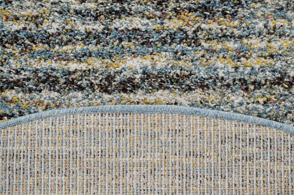 Mehari Heathered Plain Blue Rug
