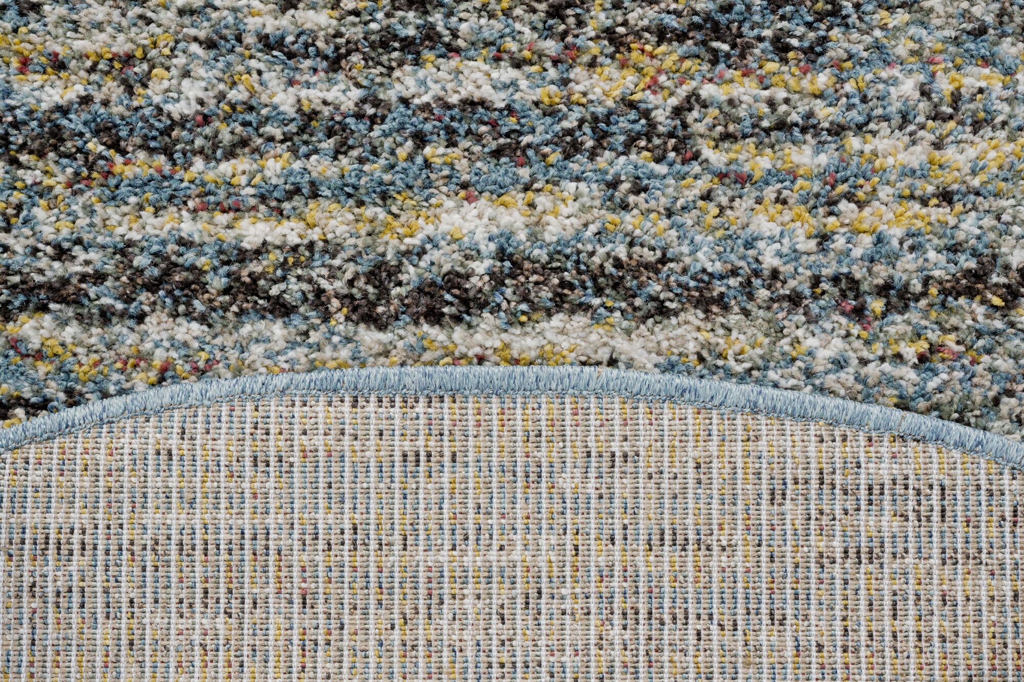 Mehari Heathered Plain Blue Rug