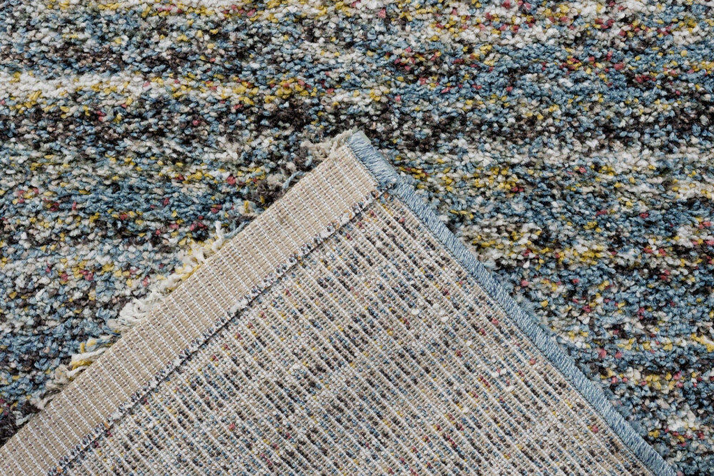 Mehari Heathered Plain Blue Rug