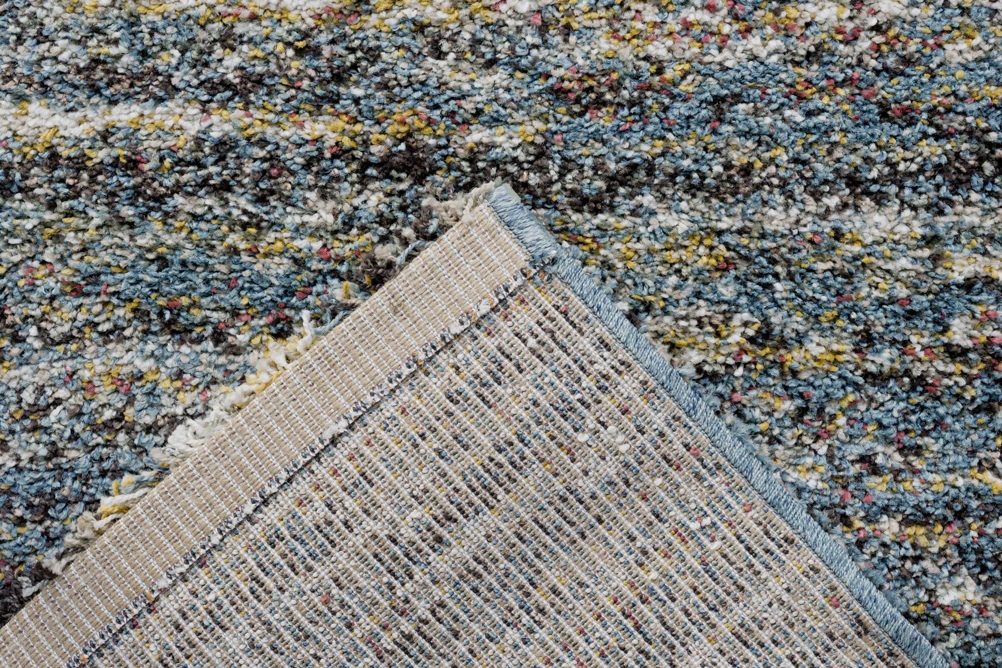 Mehari Heathered Plain Blue Rug