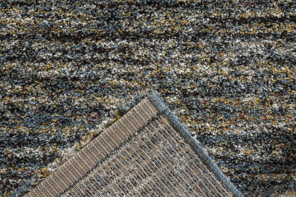 Mehari Heathered Plain Blue Rug