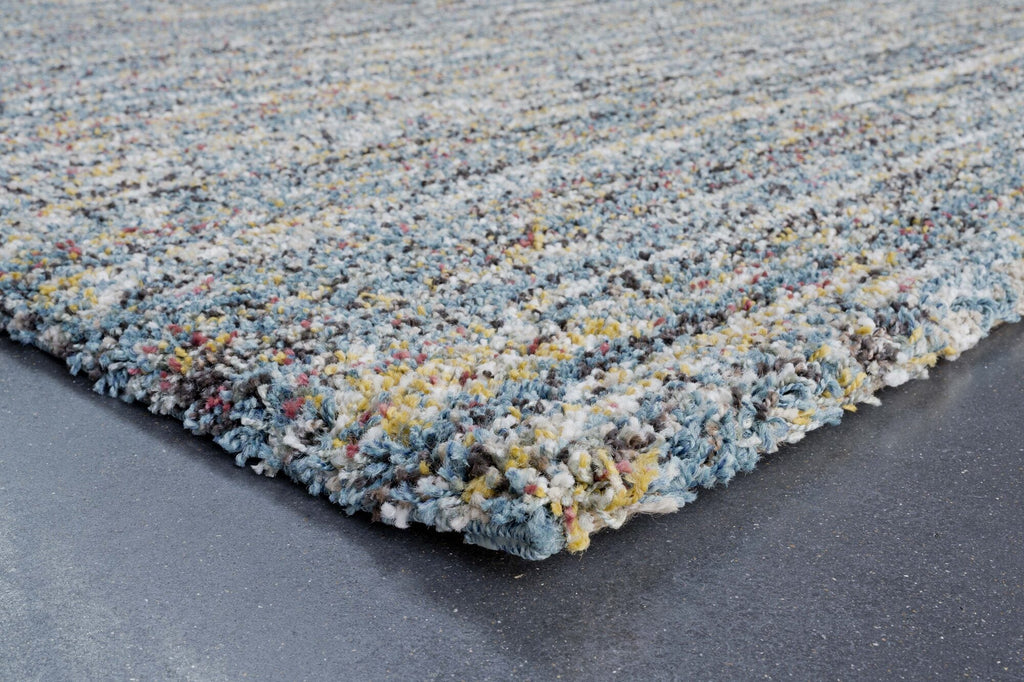 Mehari Heathered Plain Blue Rug