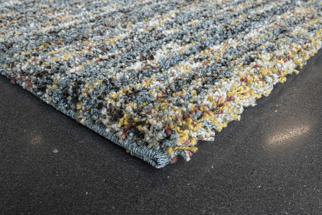 Mehari Heathered Plain Blue Rug