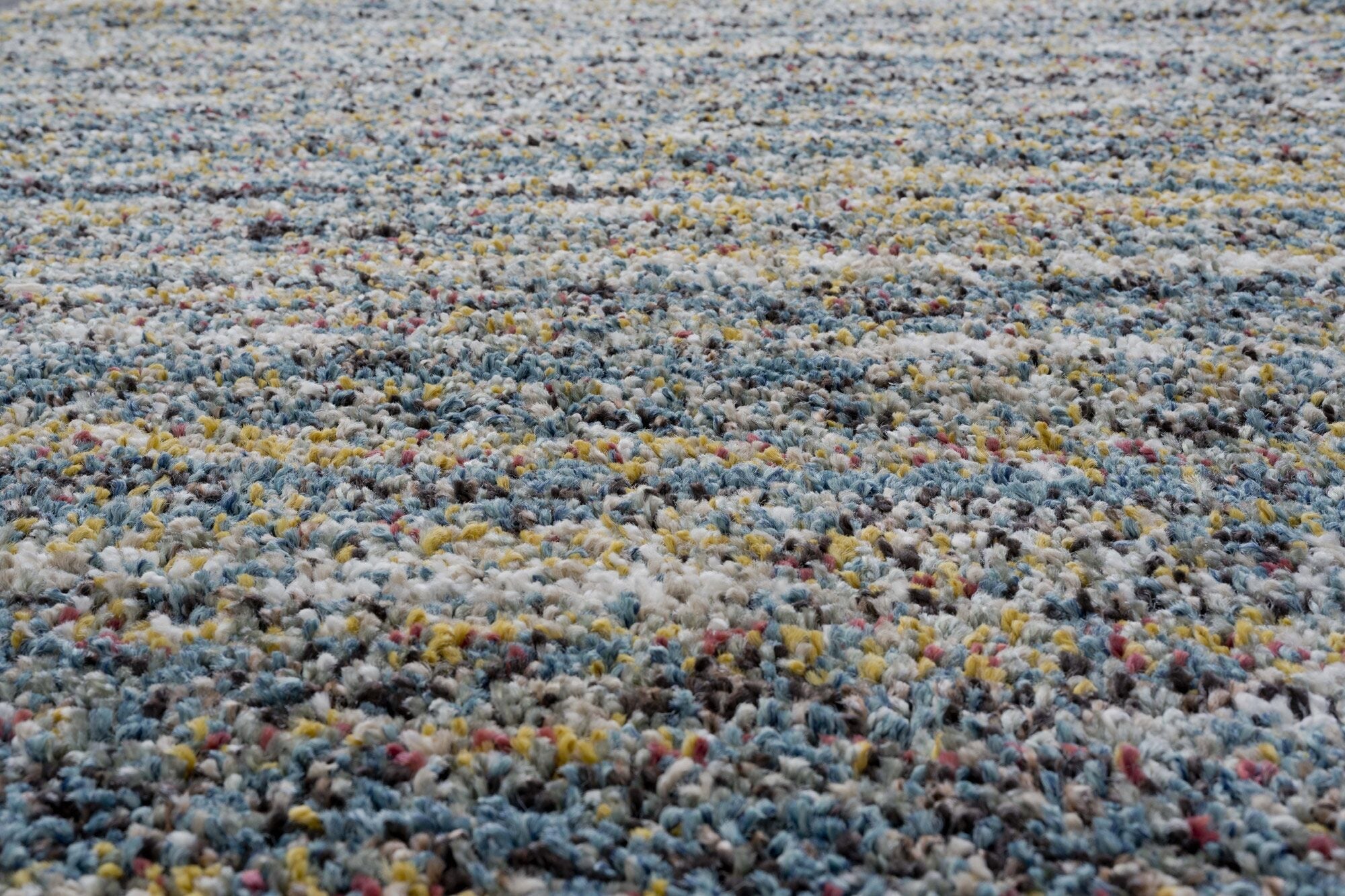 Mehari Heathered Plain Blue Rug
