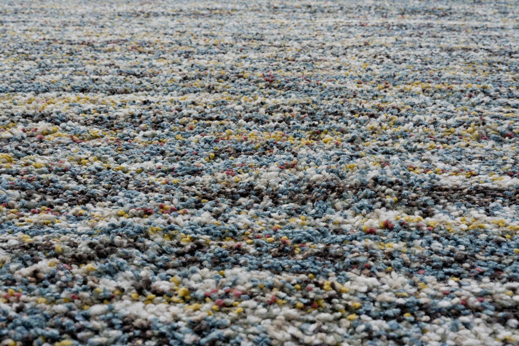 Mehari Heathered Plain Blue Rug