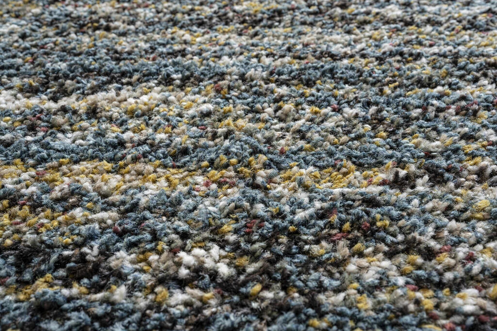 Mehari Heathered Plain Blue Rug