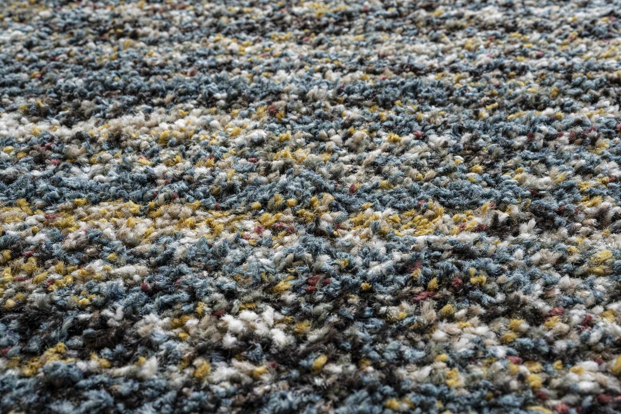 Mehari Heathered Plain Blue Rug