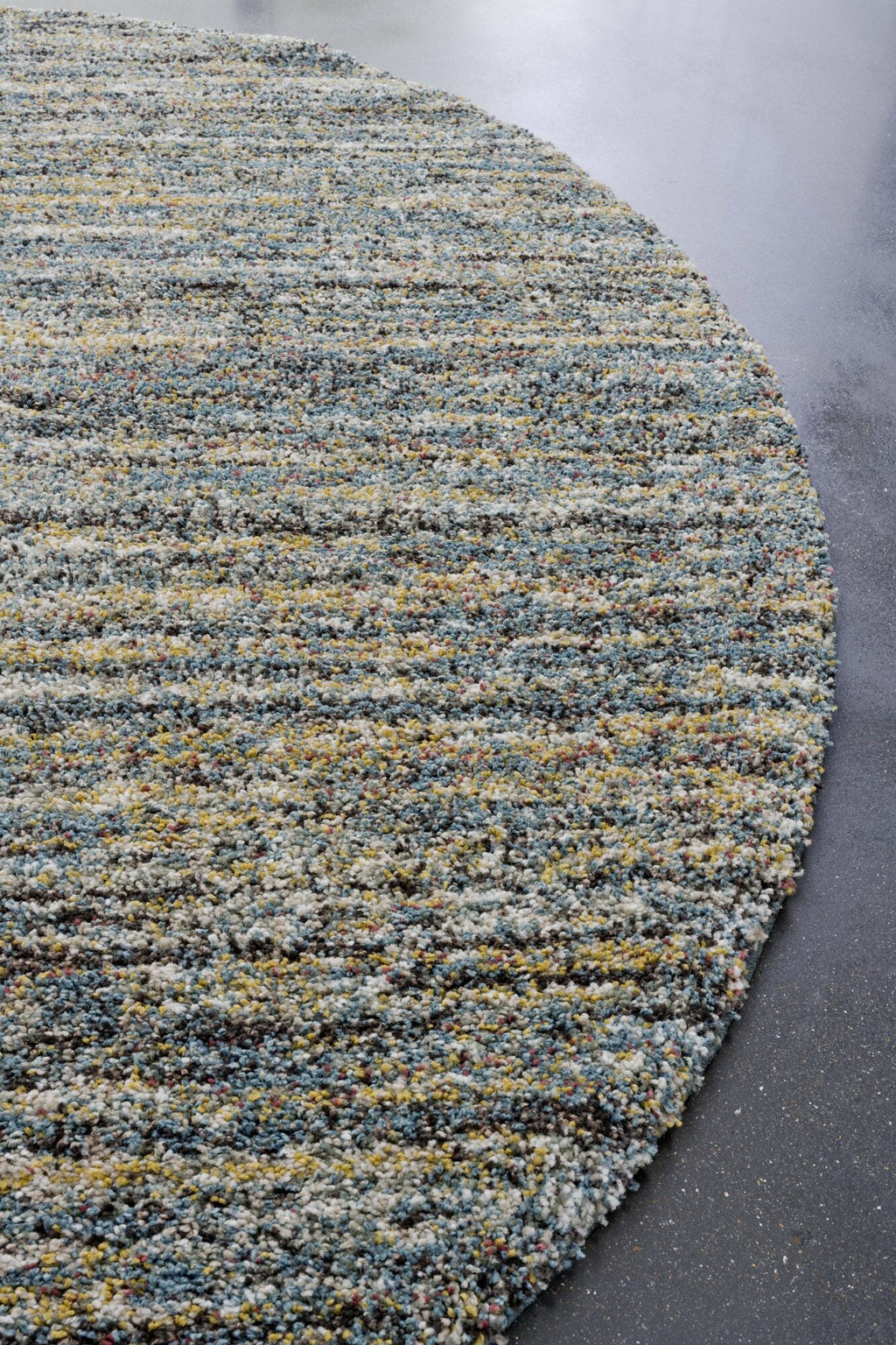 Mehari Heathered Plain Blue Rug
