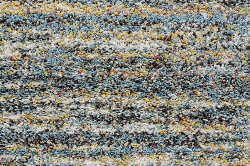 Mehari Heathered Plain Blue Rug