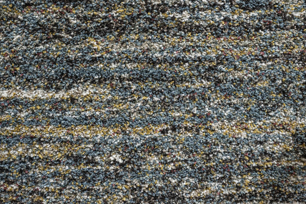 Mehari Heathered Plain Blue Rug