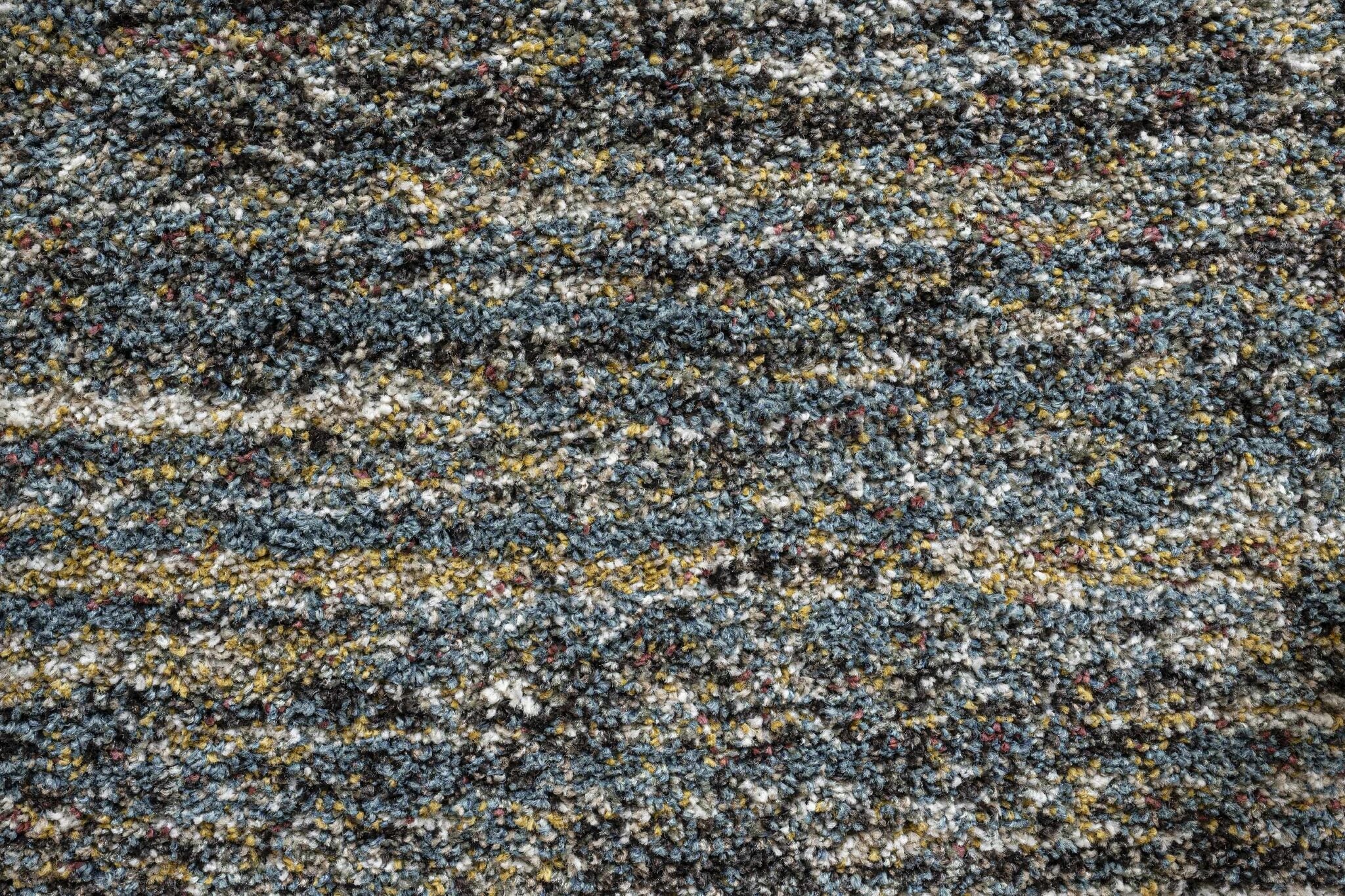 Mehari Heathered Plain Blue Rug