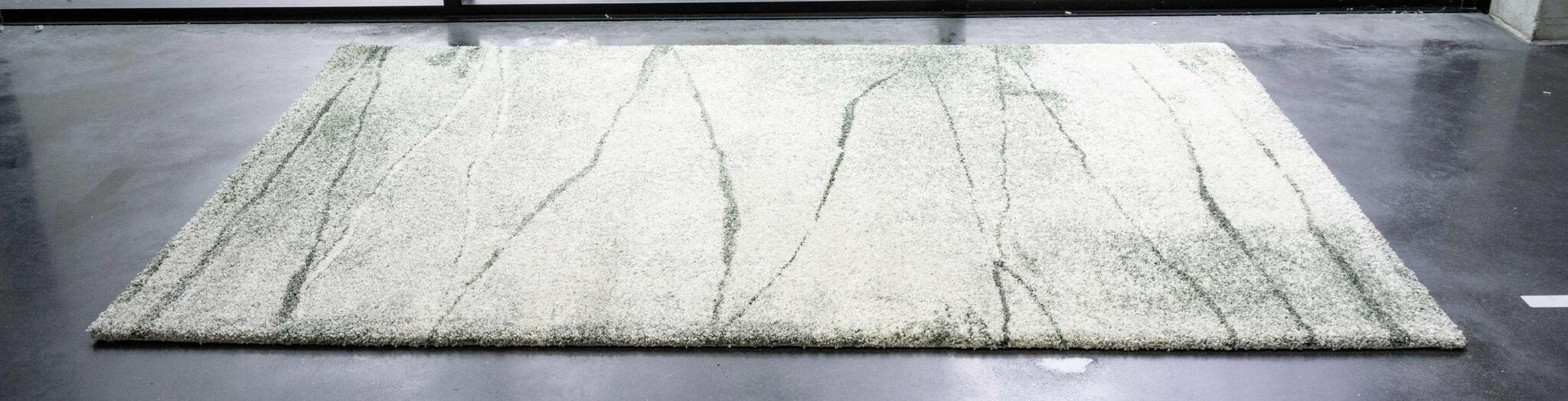 Mehari Marble Crack Green Rug
