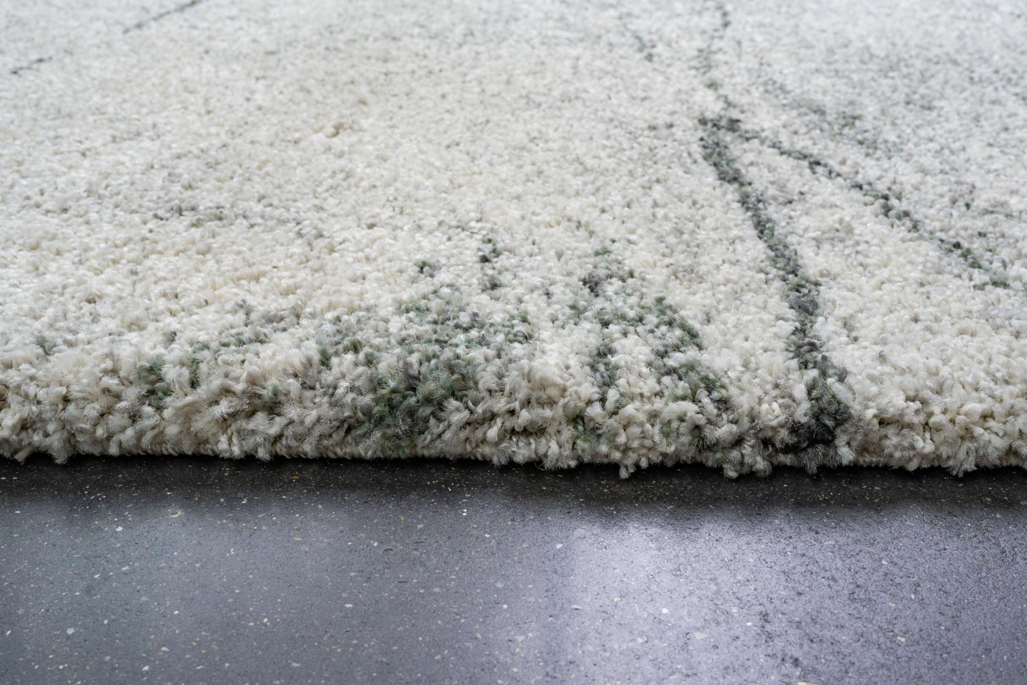 Mehari Marble Crack Green Rug