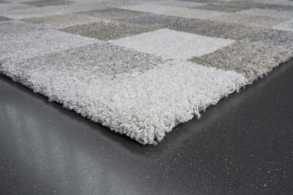 Mehari Soft Check Beige Rug