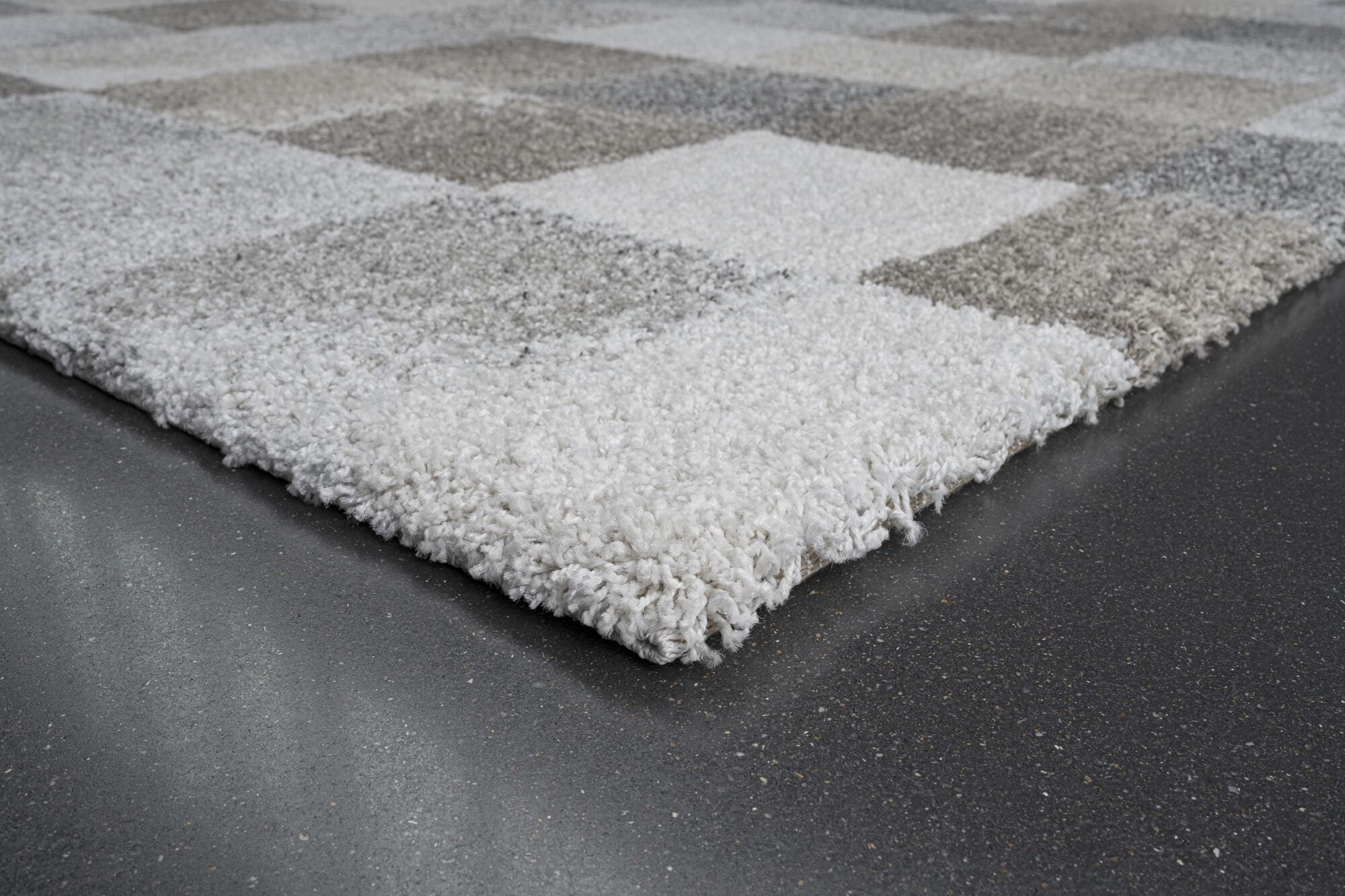 Mehari Soft Check Beige Rug