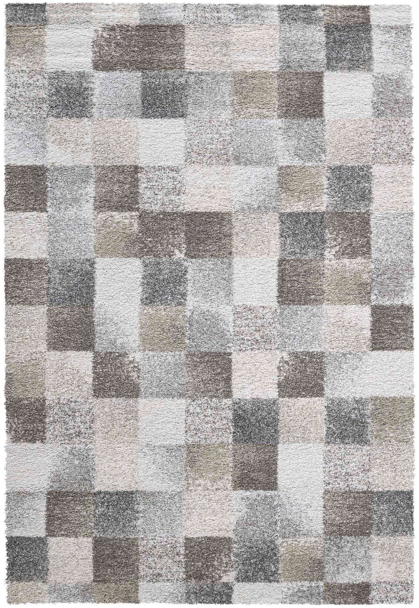 Mehari Soft Check Beige Rug