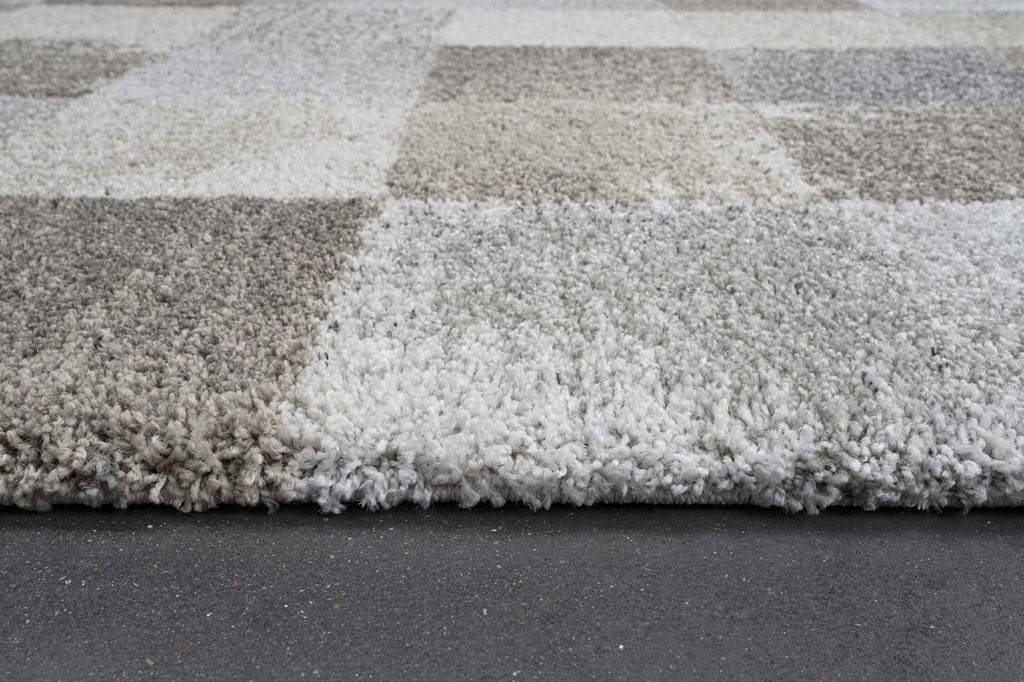 Mehari Soft Check Beige Rug