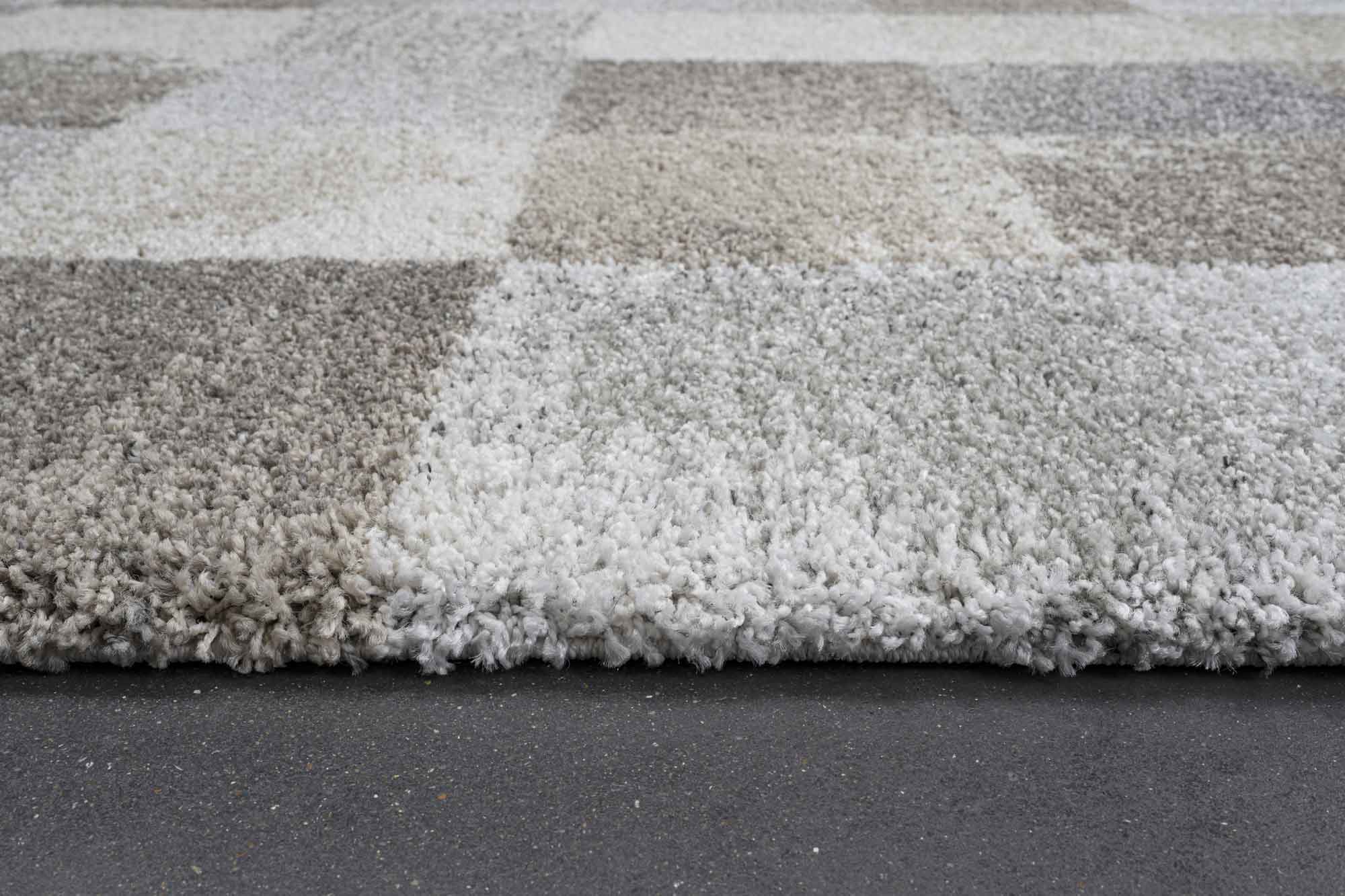 Mehari Soft Check Beige Rug