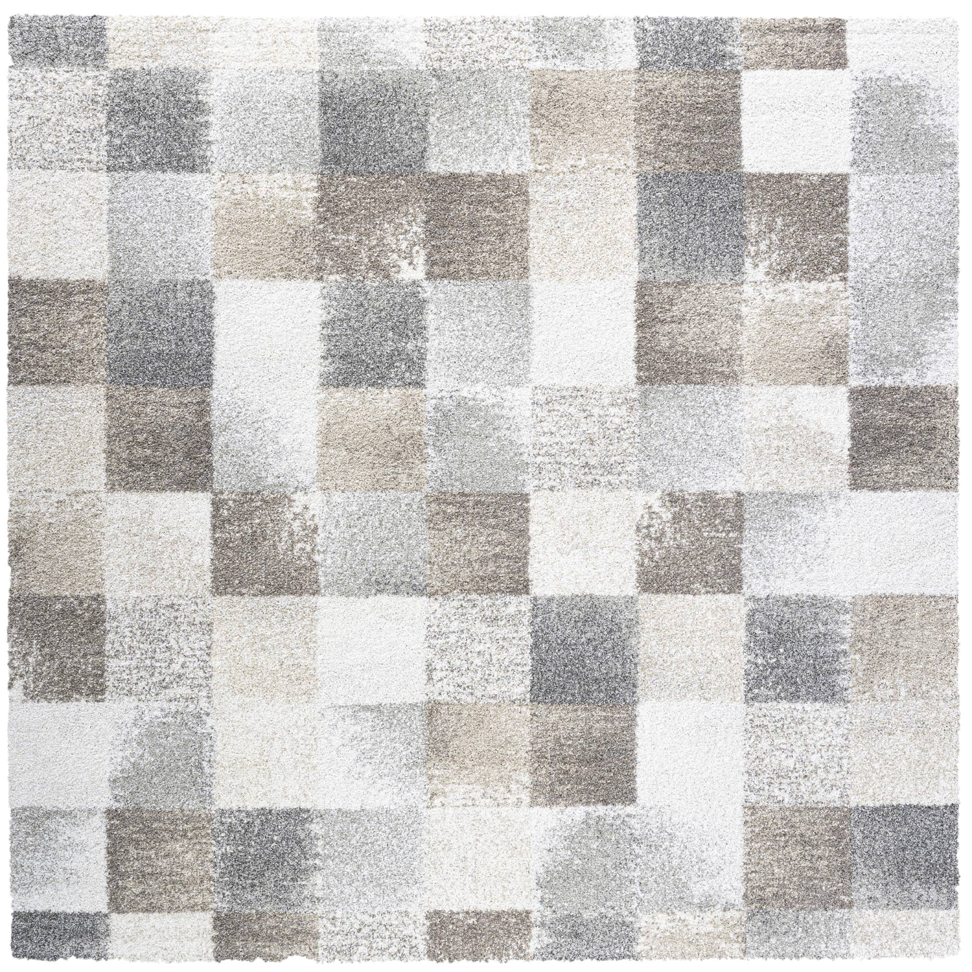 Mehari Soft Check Beige Rug