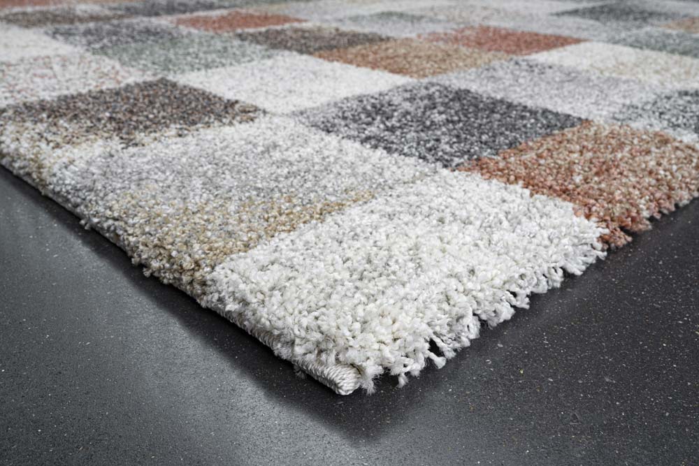 Mehari Soft Check Rust Rug