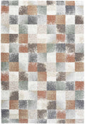 Mehari Soft Check Rust Rug