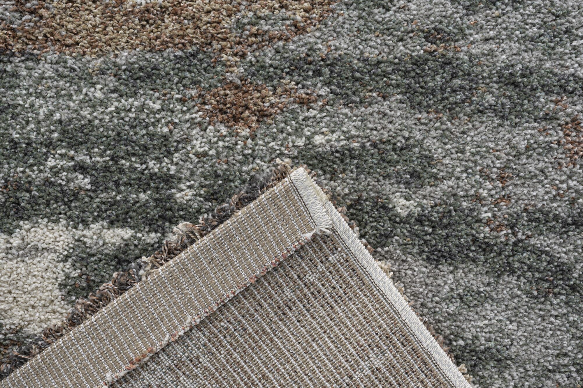 Mehari Cloud Abstract Green Rug