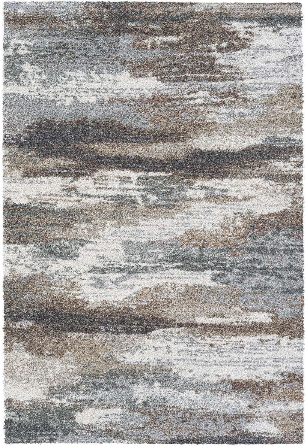 Mehari Cloud Abstract Green Rug