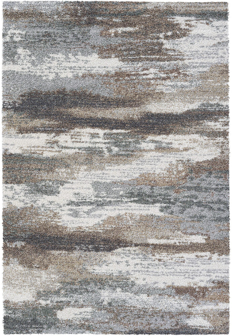 Mehari Cloud Abstract Green Rug