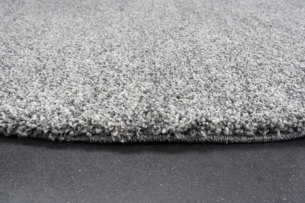 Mehari Mottled Plain Silver Rug