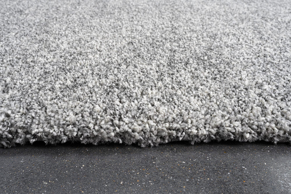 Mehari Mottled Plain Silver Rug