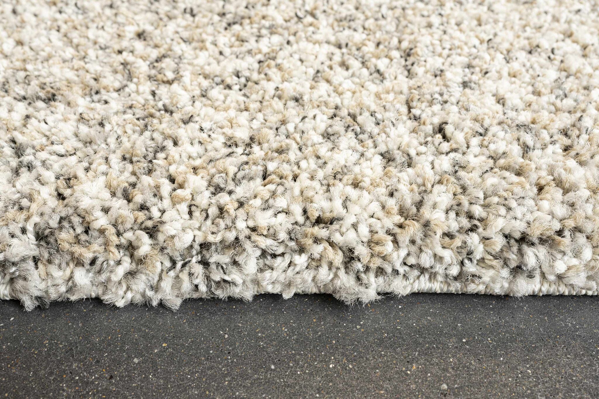 Mehari Mottled Plain Beige Rug