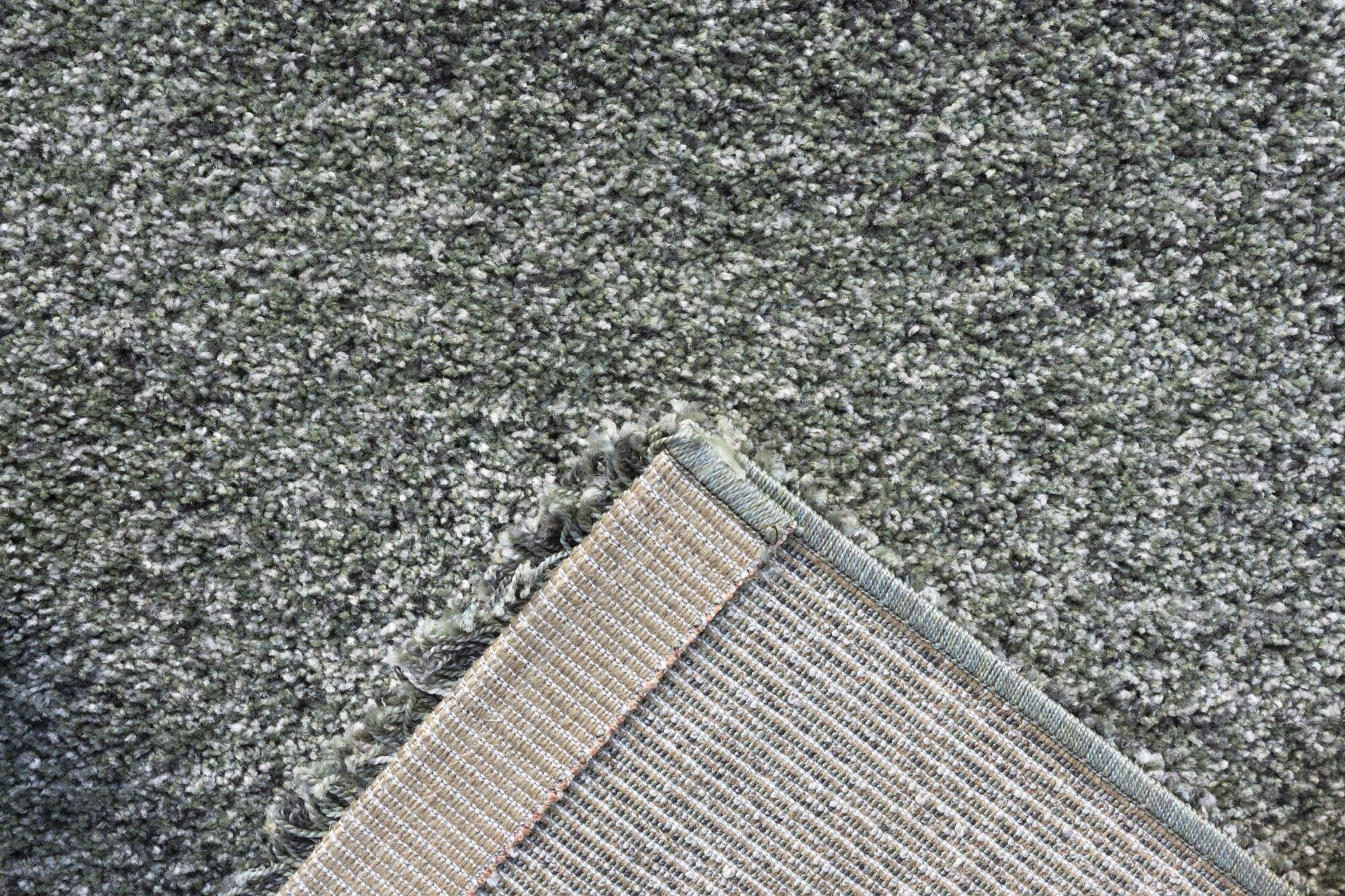 Mehari Heather Plain Green Rug
