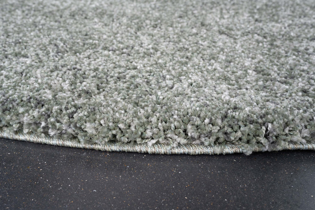Mehari Heather Plain Green Rug