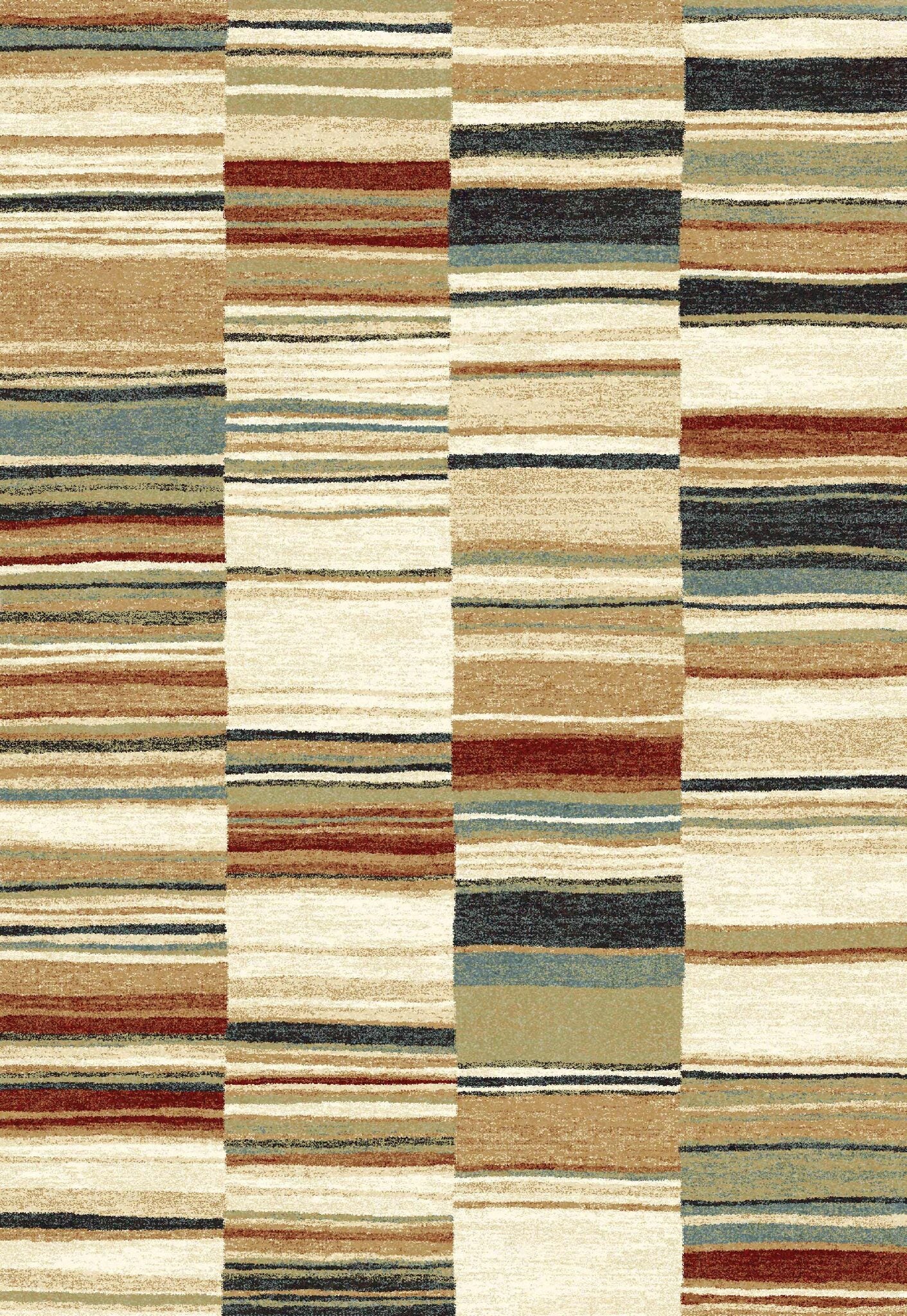 Woodstock Kelim Stripe Beige Rug