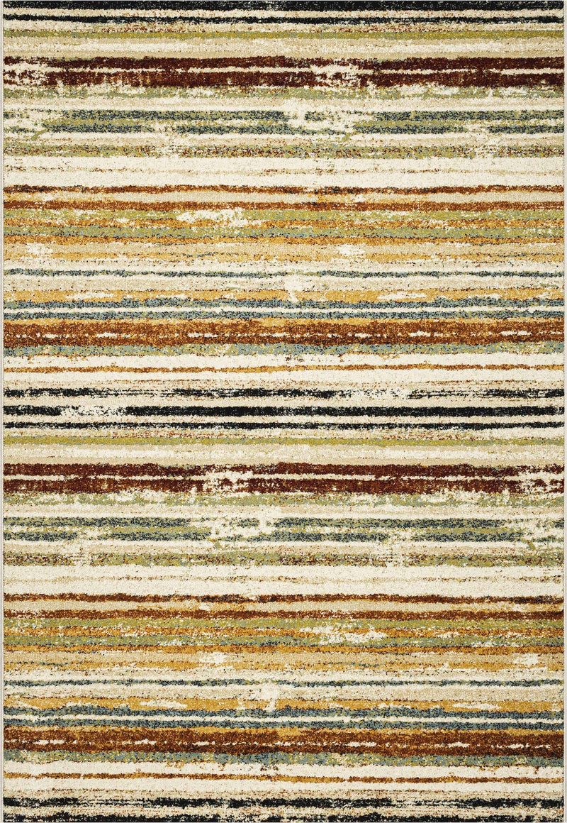 Woodstock Faded Stripe Beige Rug