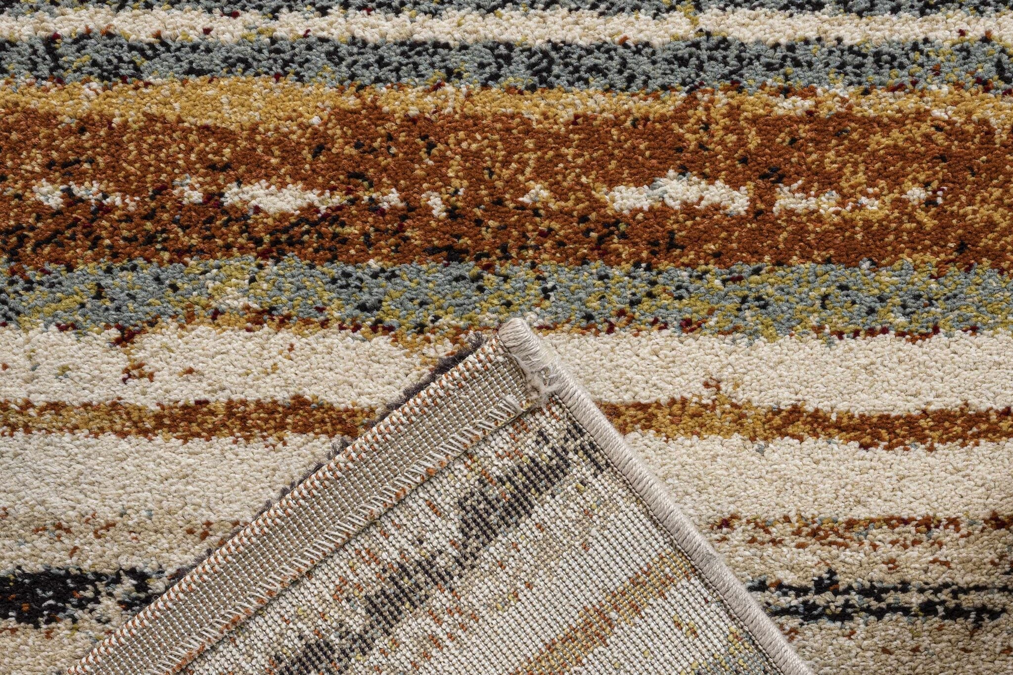 Woodstock Faded Stripe Beige Rug