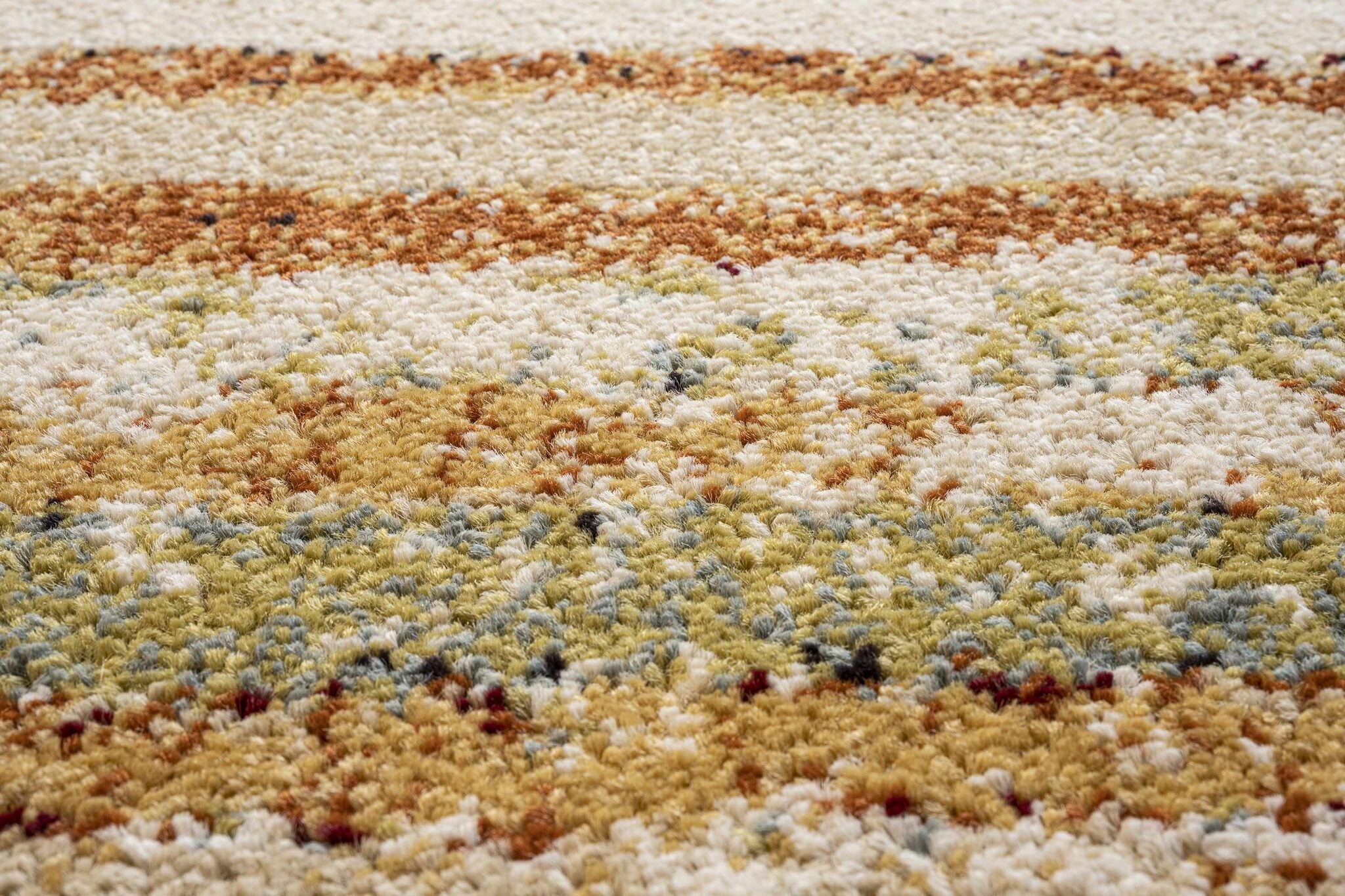 Woodstock Faded Stripe Beige Rug