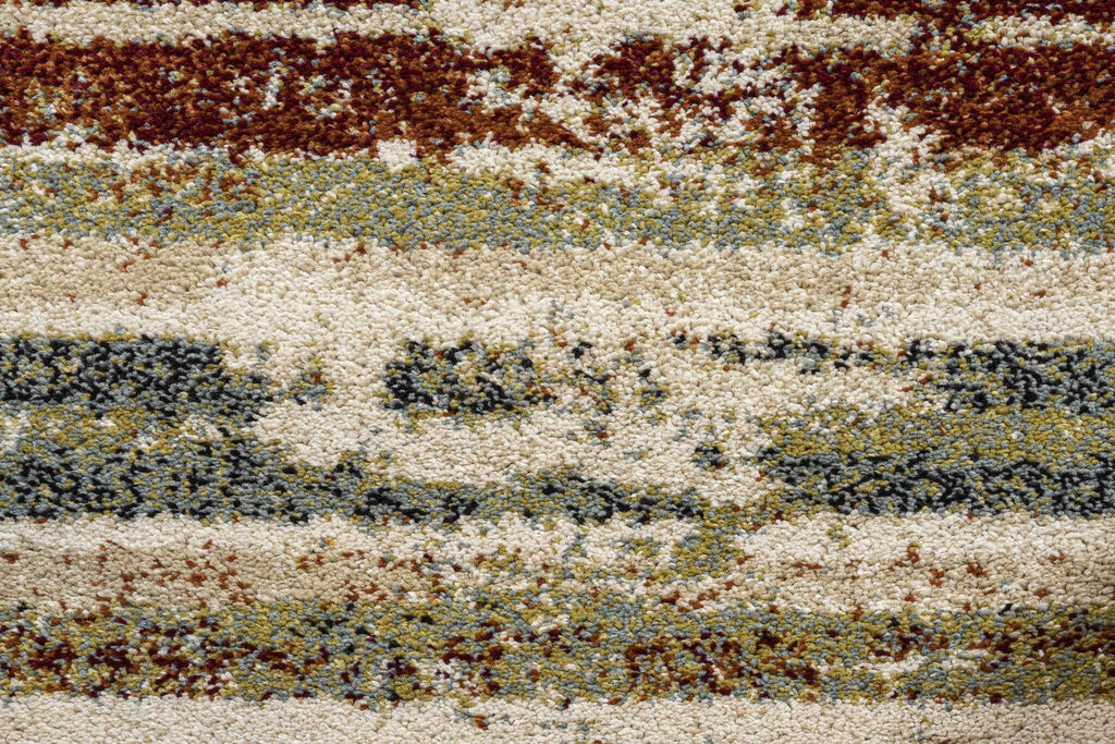 Woodstock Faded Stripe Beige Rug