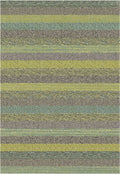 Woodstock Textured Stripe Green Rug
