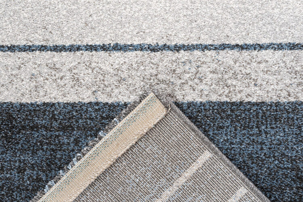 Liberty Colour Block Stripe Blue Rug