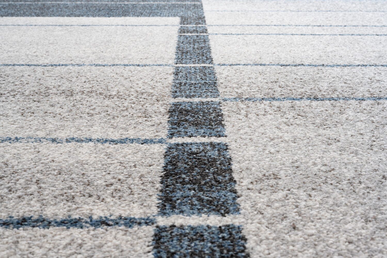 Liberty Colour Block Stripe Blue Rug