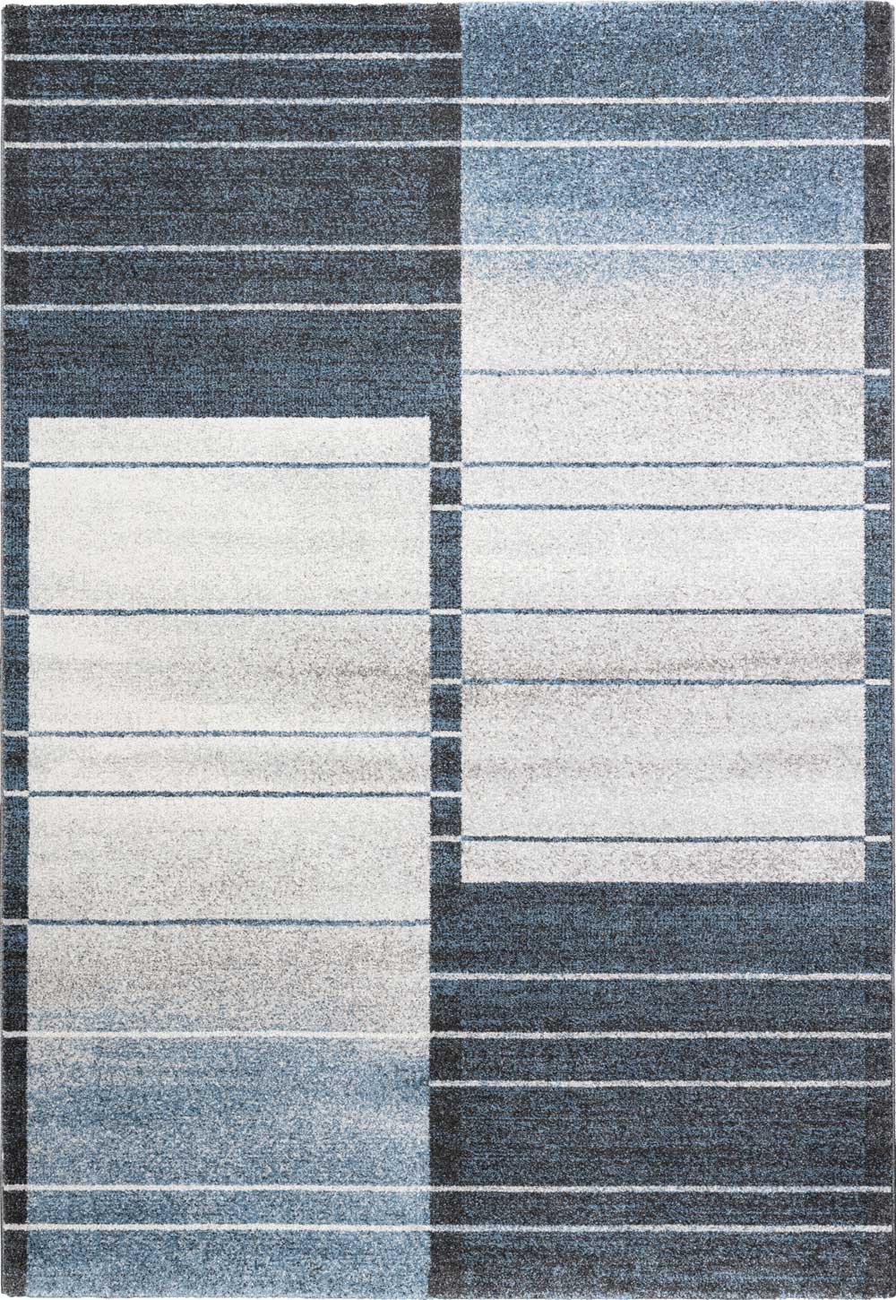 Liberty Colour Block Stripe Blue Rug