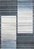 Liberty Colour Block Stripe Blue Rug
