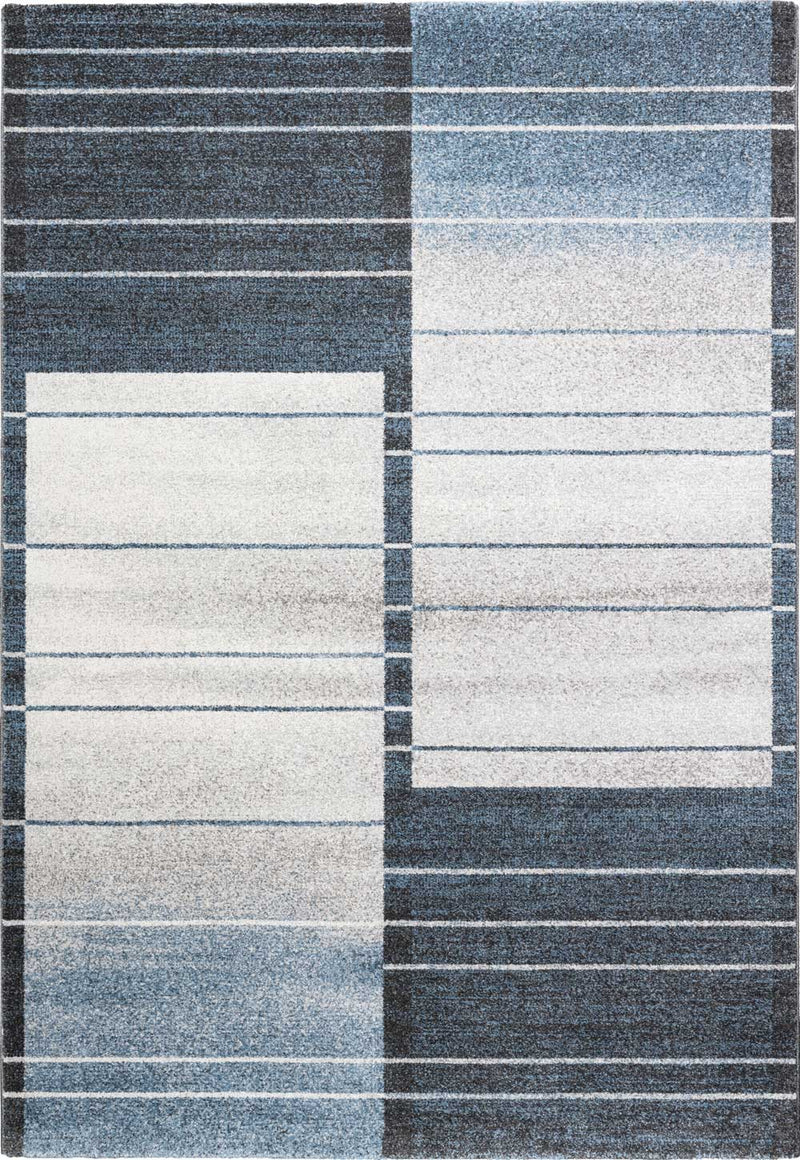 Liberty Colour Block Stripe Blue Rug
